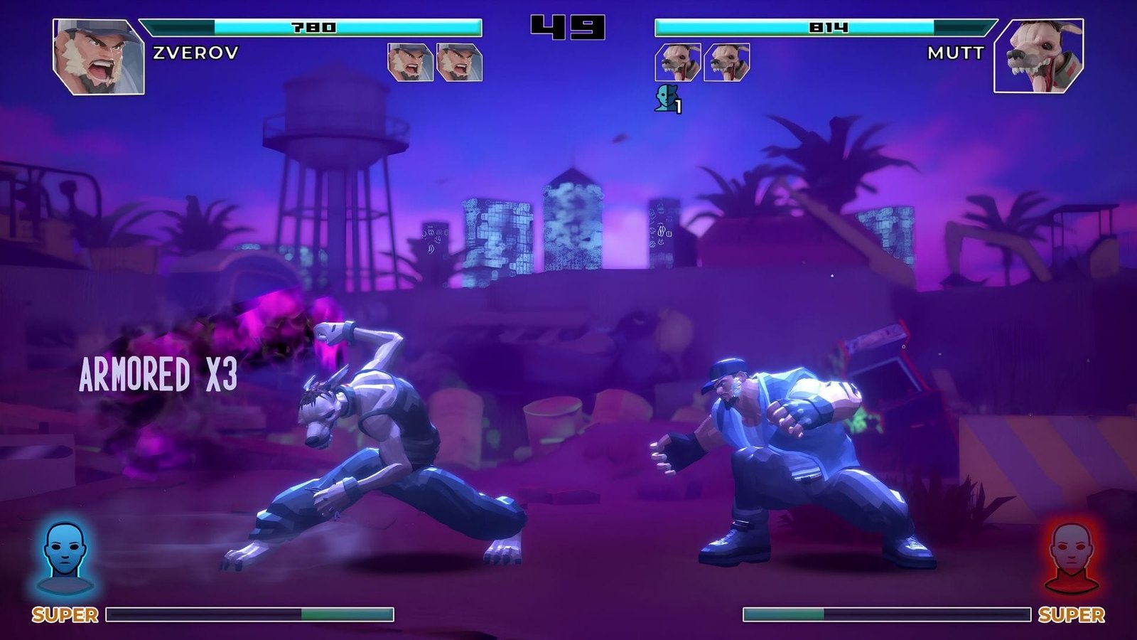 Gameplay de Poly Fighter, el juego de pelea roguelike en acceso anticipado el 13 de octubre