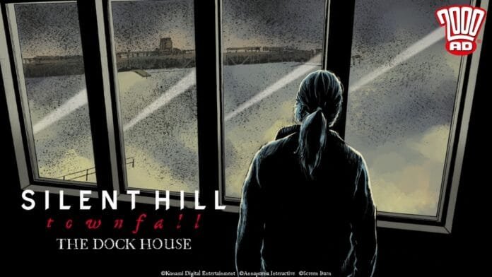 silent-hill-townfall-dock-house-portada-2000ad Portada del cómic Silent Hill Townfall The Dock House de Konami y 2000 AD