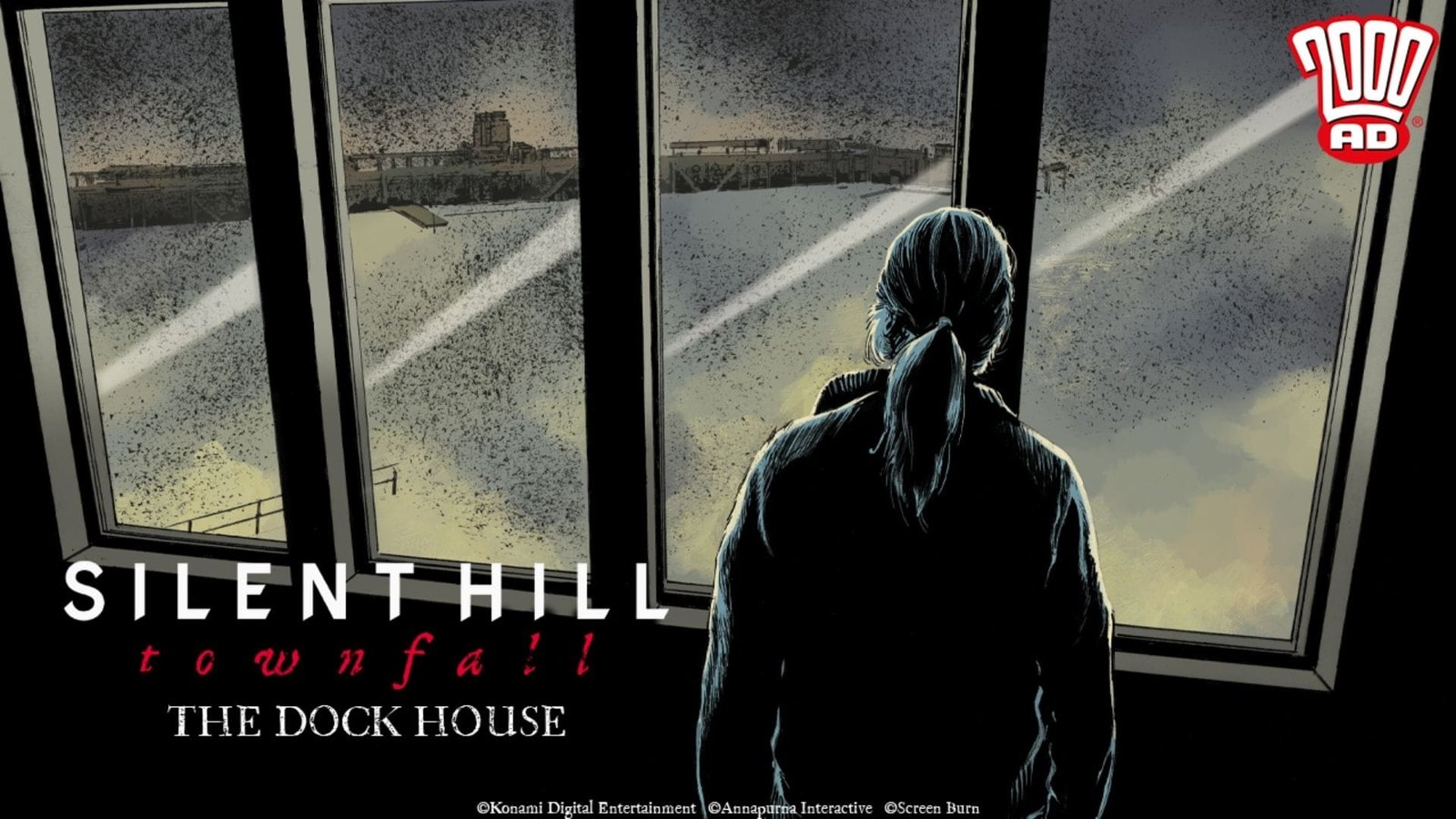 Portada del cómic Silent Hill Townfall The Dock House de Konami y 2000 AD
