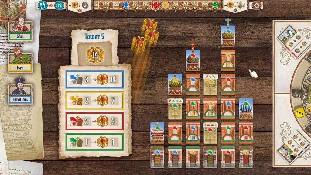 The Red Cathedral: Digital Edition llega a Steam y móviles — fecha, precio en Colombia y México y todo lo que trae la versión digital 2 Cómo se juega The Red Cathedral: mecánica de rondel y dados explicada