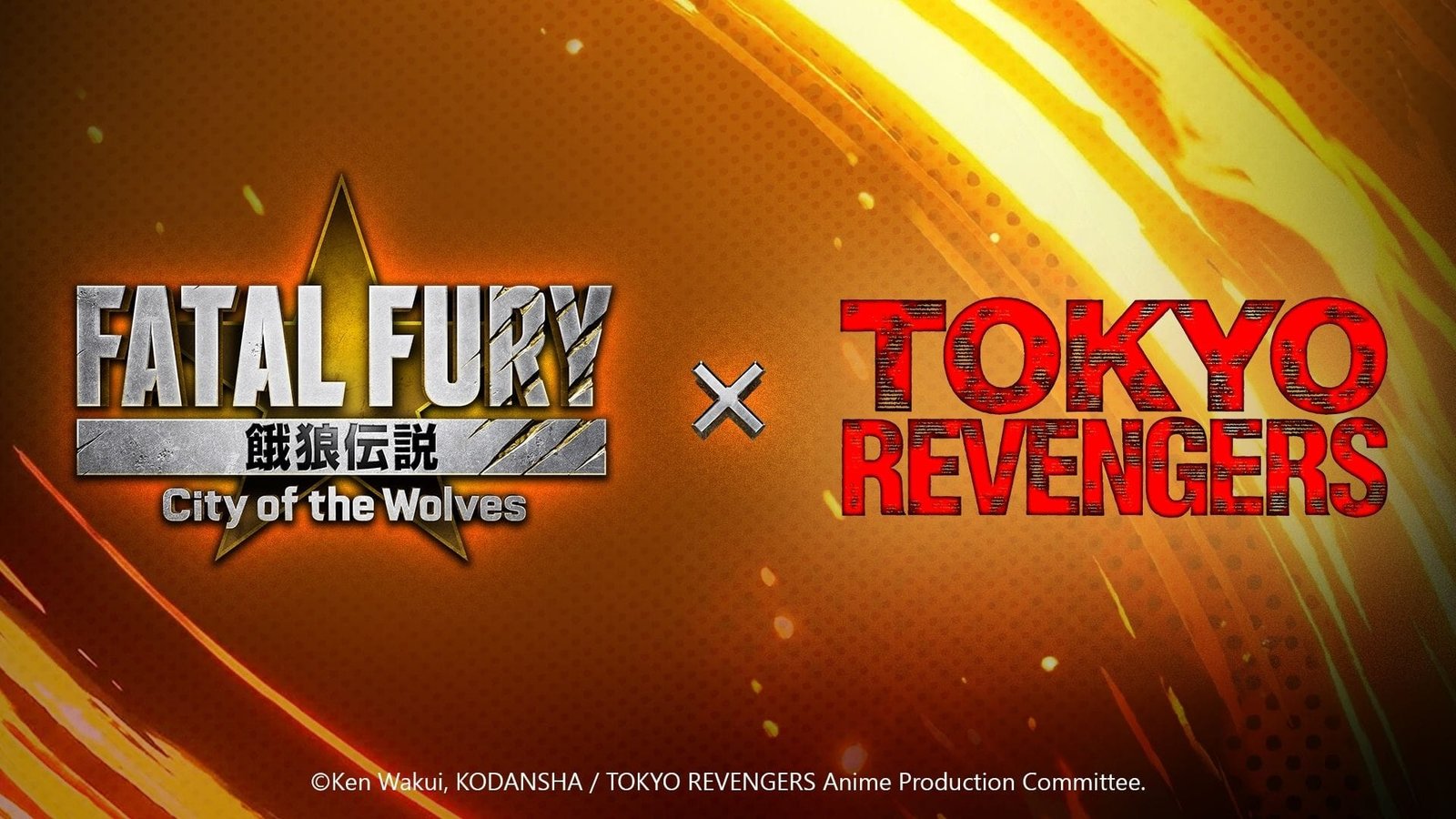 Logo del crossover entre Tokyo Revengers y Fatal Fury City of the Wolves