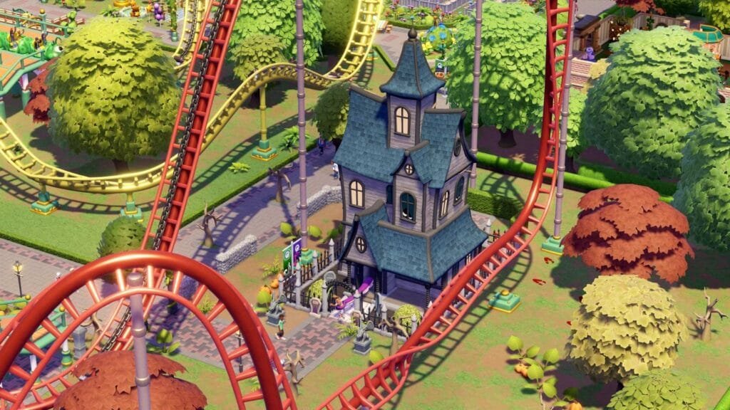 Two Point Museum estrena el DLC Atracciones y Reliquias: fecha de lanzamiento, precio y todo lo que incluye el nuevo parque de diversiones 2 Montañas rusas y casa embrujada del DLC Atracciones y Reliquias de Two Point Museum