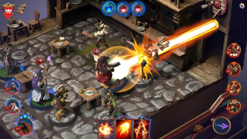 Cómo se juega Wildmagic Frontier: combate táctico con cartas en cuadrícula, RPG de Sky Castle Studios