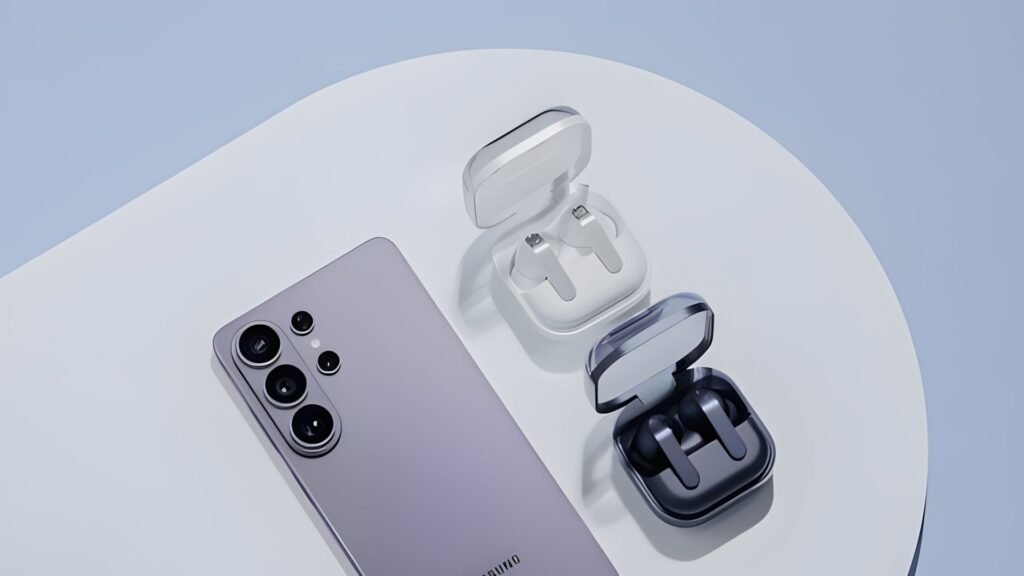 Galaxy S26 Ultra entre los mejores inventos de 2026 de TIME: pantalla de privacidad y precio en Colombia 1 Galaxy S26 Ultra violeta cobalto con Galaxy Buds