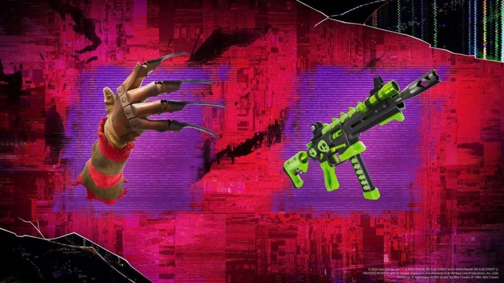 Fortnitemares 2026: calendario de skins, FNAF, Freddy Krueger y cómo conseguir Jack-A-Nape gratis 2 Garras Pesadilla de Freddy y subfusil rompehuesos de Fortnitemares 2026 en Fortnite