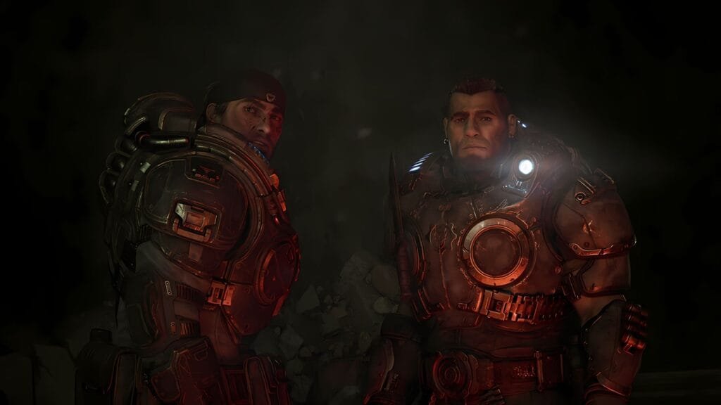 Marcus Fenix y Dom Santiago en Gears of War: E-Day, la precuela de la saga