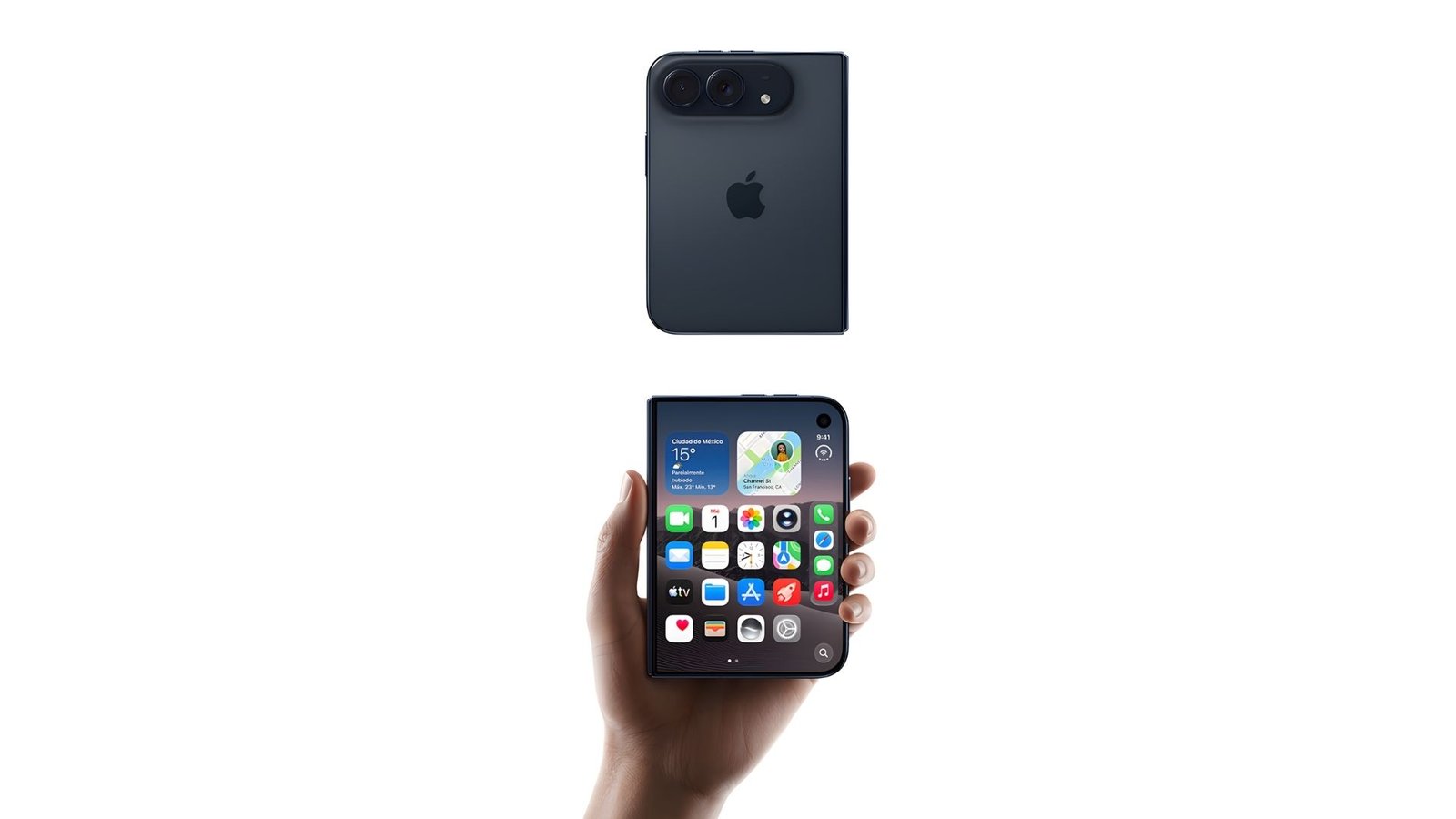 iphone-duo-claro-colombia-precio Precio del iPhone Duo en Claro Colombia: el plegable de Apple cerrado y abierto