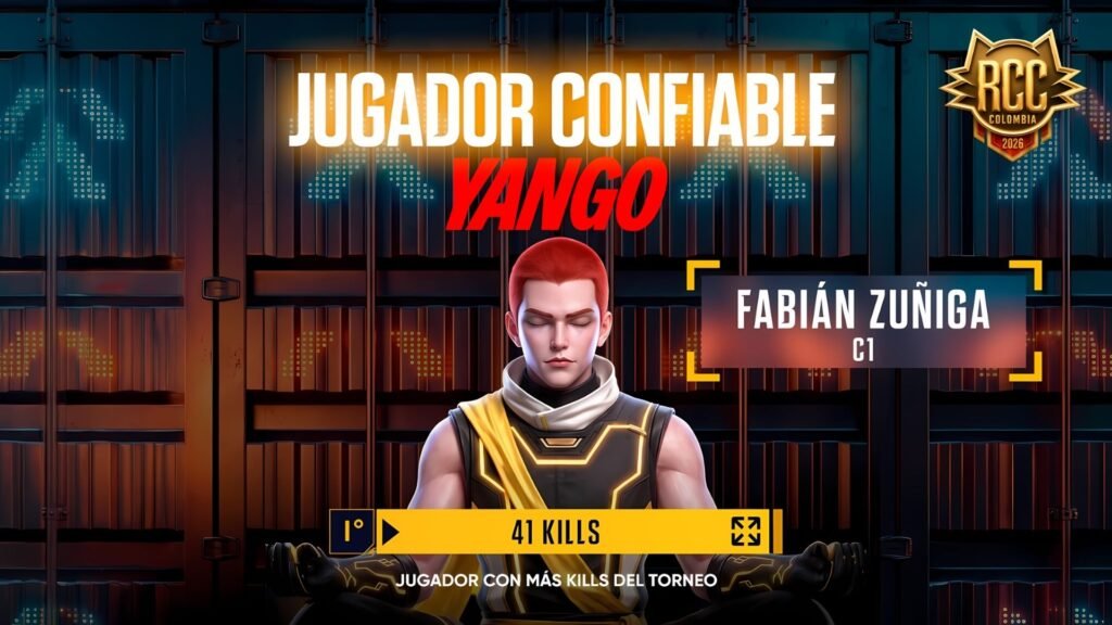 Jugador Confiable Yango de la realme Campus Cup 2026: Fabián Zuñiga y sus 41 kills