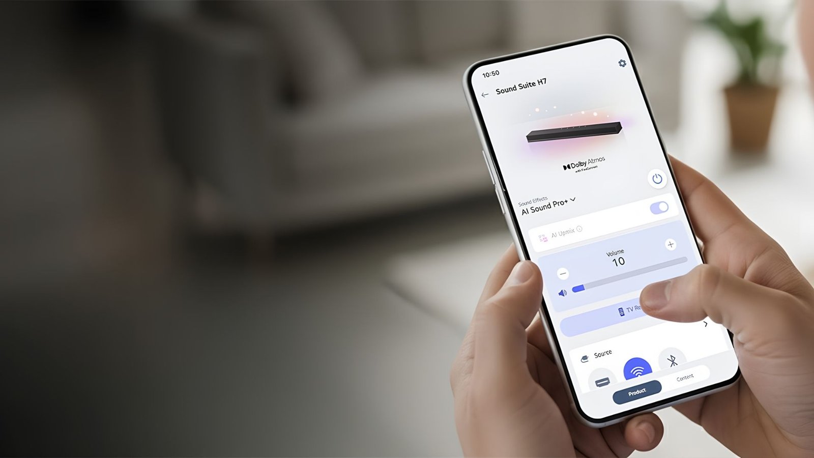 Cómo armar un cine en casa con LG Sound Suite H7: control del sistema desde la app del celular