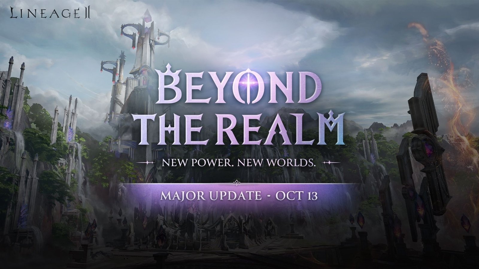 Arte oficial de la actualización Beyond the Realm de Lineage II, que abre la zona Replica