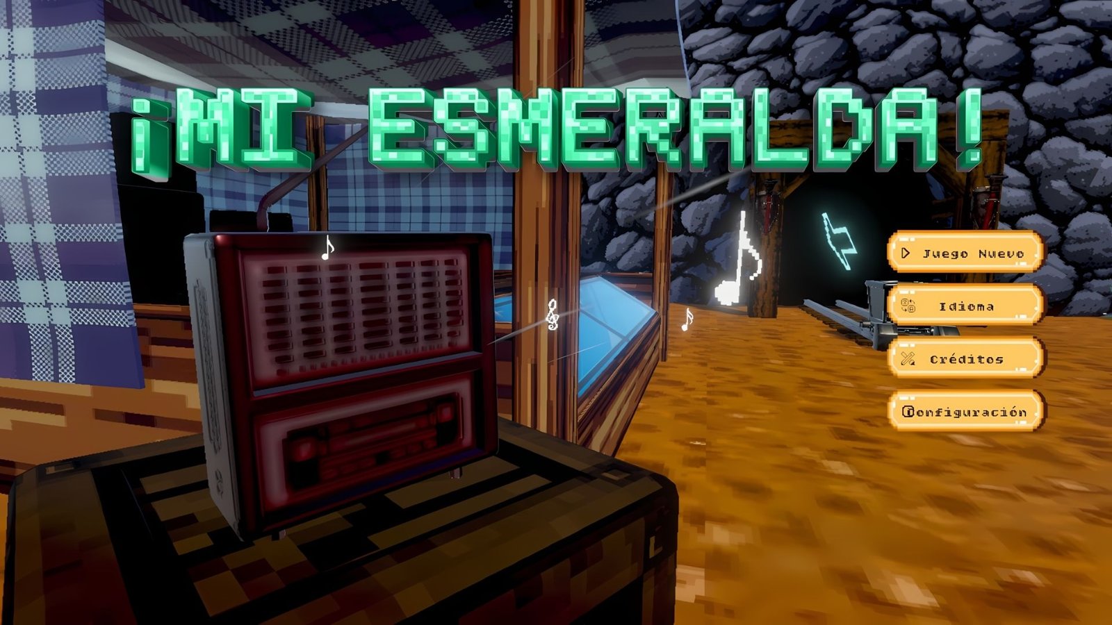 que-es-mi-esmeralda-juego-colombiano Qué es Mi Esmeralda, el juego colombiano de minería con pixel art 3D y radio de salsa