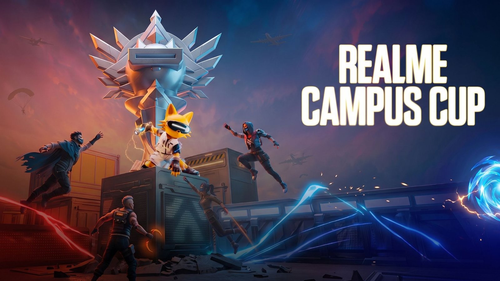 Campeones de la realme Campus Cup 2026, torneo universitario de Free Fire en Colombia