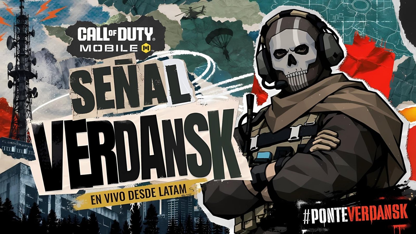 Arte oficial de Señal Verdansk, el torneo de COD Mobile con registro del 23 al 31 de octubre