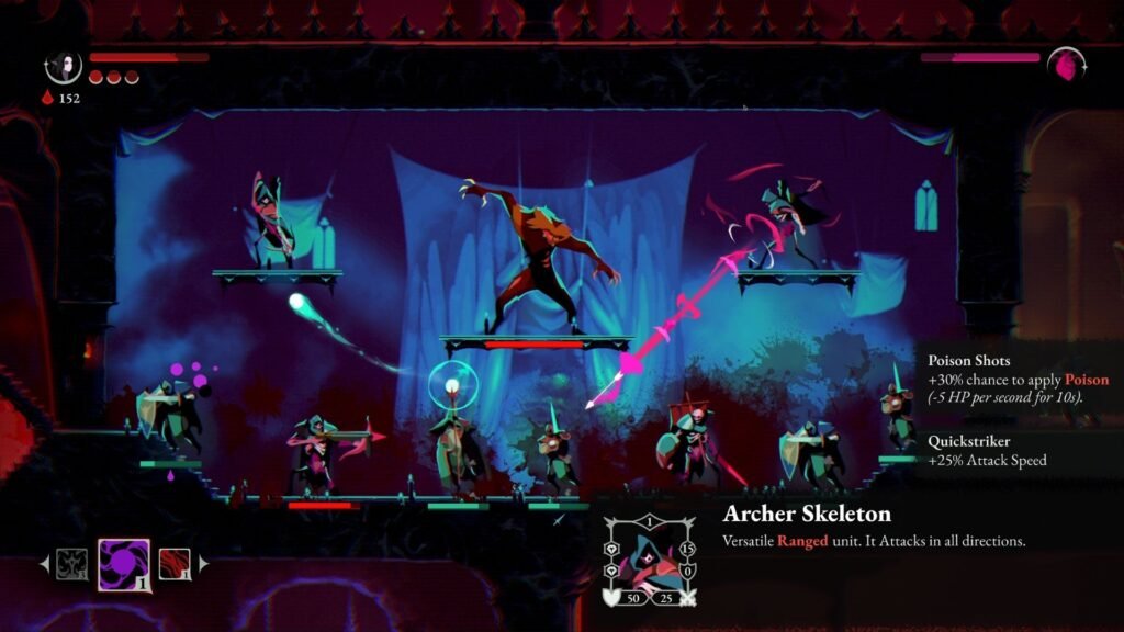 ¿Cómo inscribirte al playtest de ReVamp en Steam? El juego de Drácula de los creadores de Moonlighter arranca pruebas el 29 de octubre 2 Archer Skeleton con la mejora Poison Shots en ReVamp, juego de Digital Sun