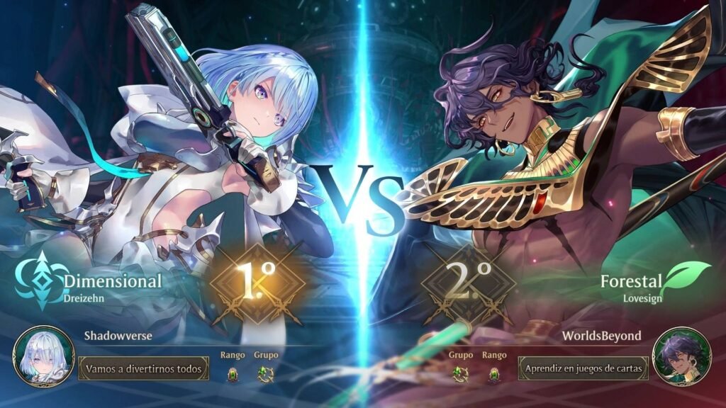 Pantalla de partida de Shadowverse: Worlds Beyond para el evento del Parque Shadowverse hasta el 19 de octubre