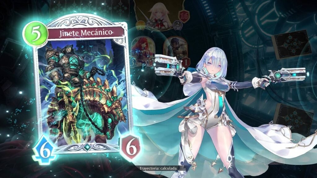 Carta Jinete Mecánico de Shadowverse: Worlds Beyond, cartas y sobres gratis de lanzamiento en Latinoamérica