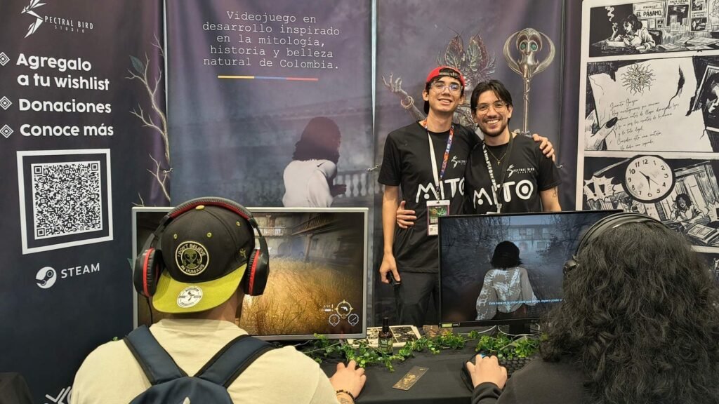 ¿Qué es MITO? El videojuego colombiano con la Madremonte, ambientado en el Bogotazo, que ya tiene página en Steam y se juega en SOFA 2026 1 Equipo de Spectral Bird Studio, desarrolladores del videojuego colombiano MITO, en SOFA 2026