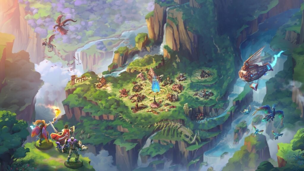 Wildmagic Frontier cooperativo para tres jugadores en el navegador, el RPG de cartas de Hero Forge